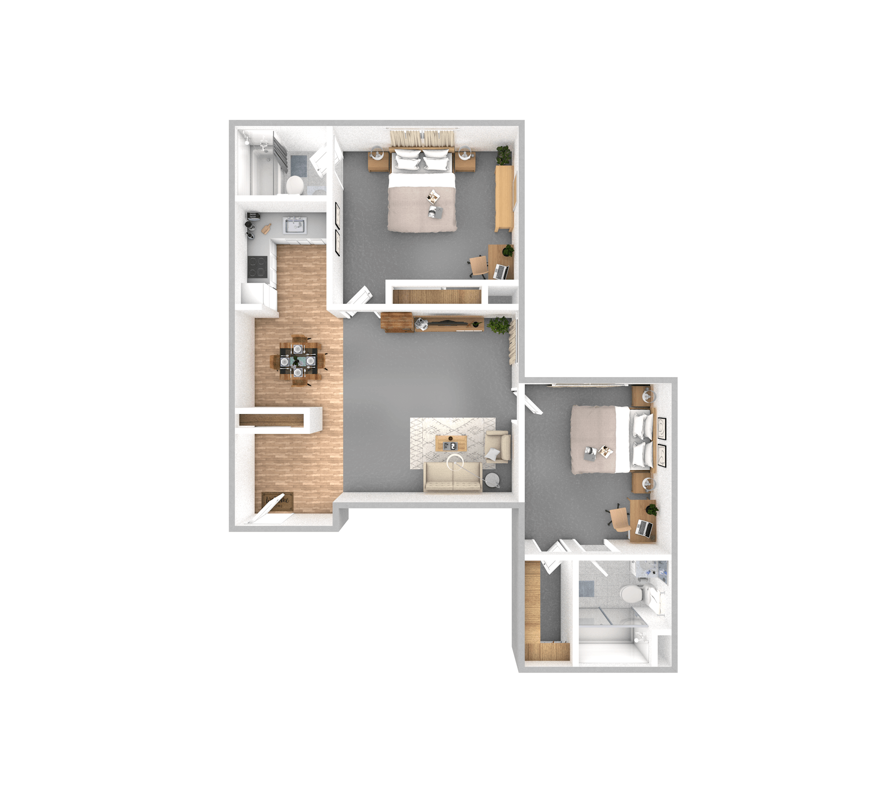 Two Bedroom | Two Bathroom