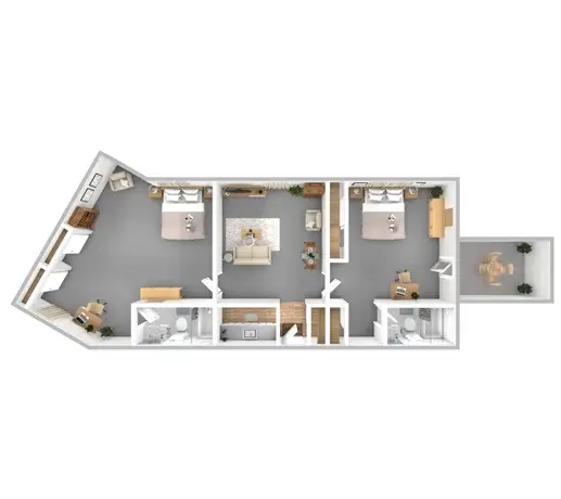 Two Bedroom | Two Bathroom